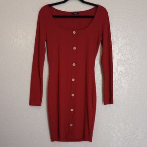 IRIS Women's Size L Red Dress